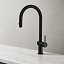 Grifo de cocina monomando con osmosis Lazio negro mate de Imex